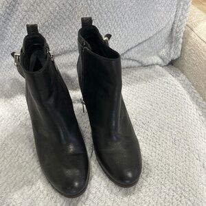 Black coach leather boots